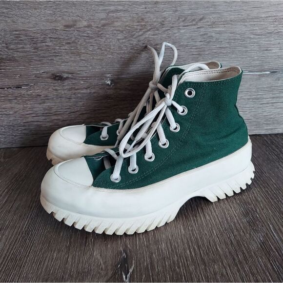 Converse Chuck Taylor All Star Lugged 2.0 High-Top Sneakers Green Size 5.5 Women - Picture 4 of 12